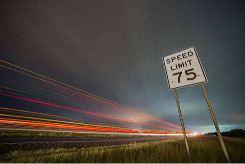 Speed limit sign, concept of Macon speeding accident lawyer