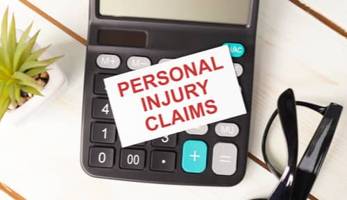 Calculator with words personal injury claims