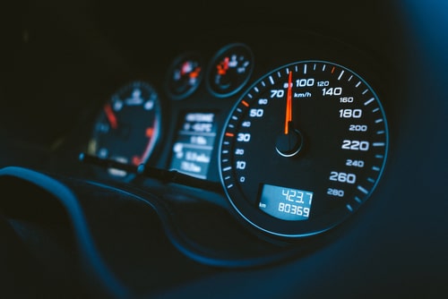 car speedometer, Atlanta speeding accident lawyer concept photo