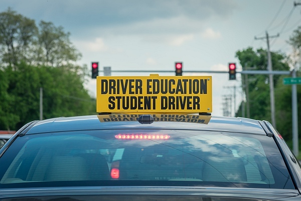 A student driver car, concept of student driver liability